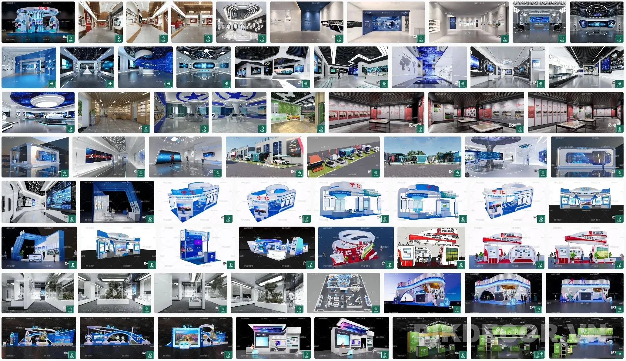 30+ Phòng Triển Lãm Sketchup