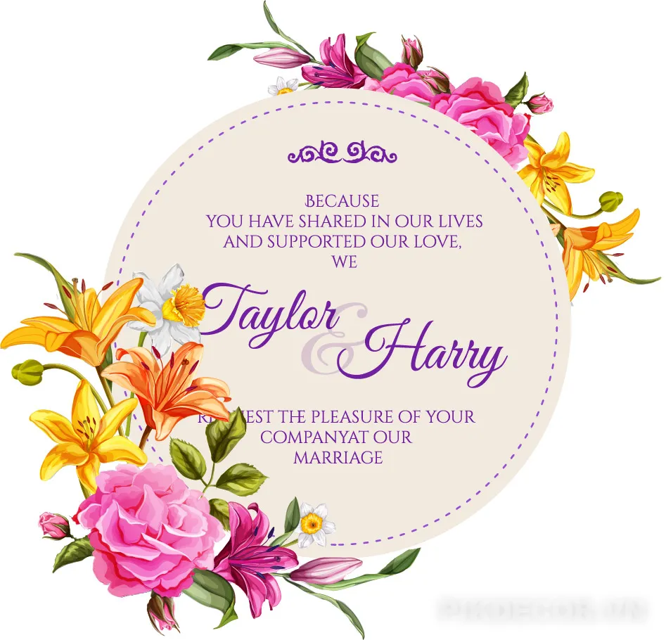 50+ Mẫu Hoa Trang Trí Đám Cưới File Vector In Ấn 570