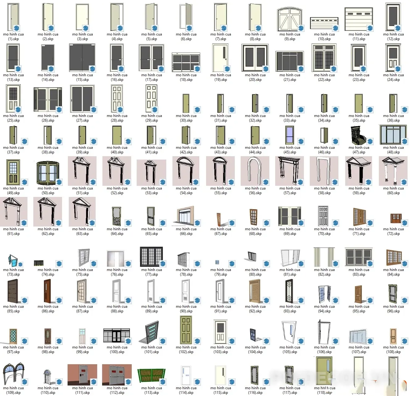 150+ Mô Hình Su Cửa Trong Nhà, Khung Cửa, Cửa Phòng Và Đồ Nội Thất