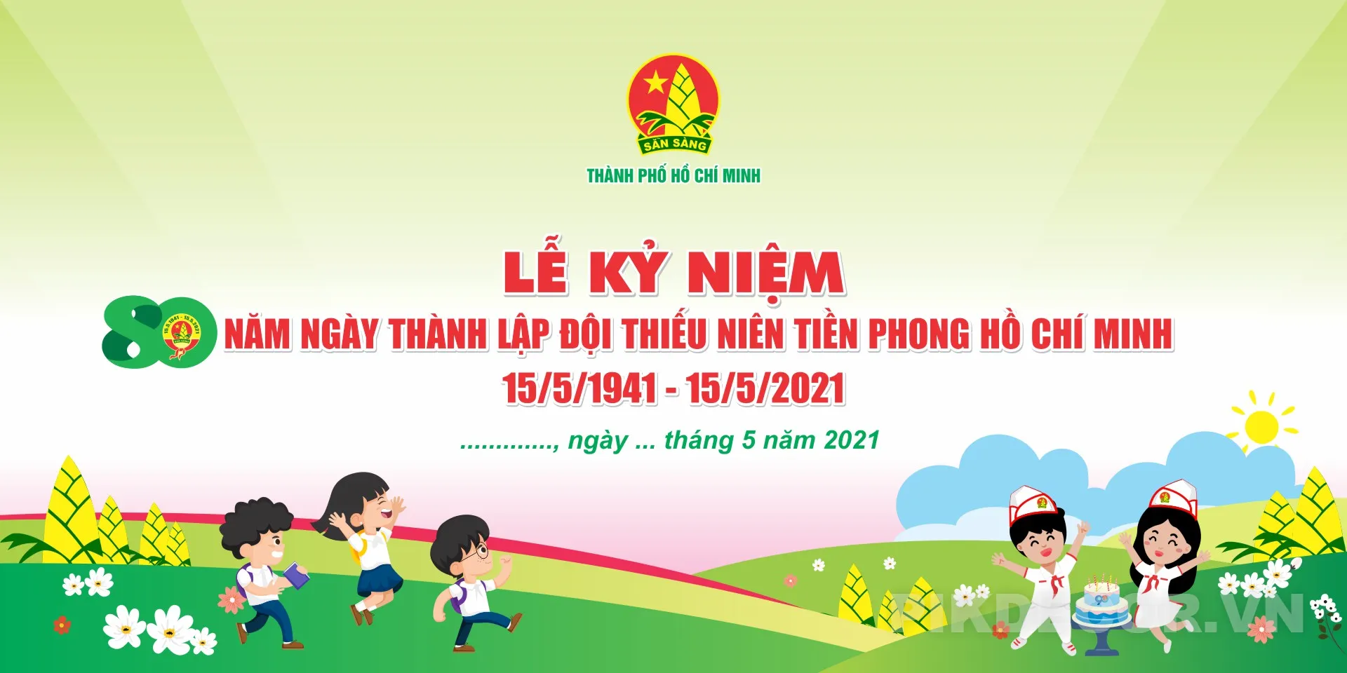 Backdrop Chào Mừng Ngày Thành Lập Đội Thiếu Niên Tiền Phong 471 296