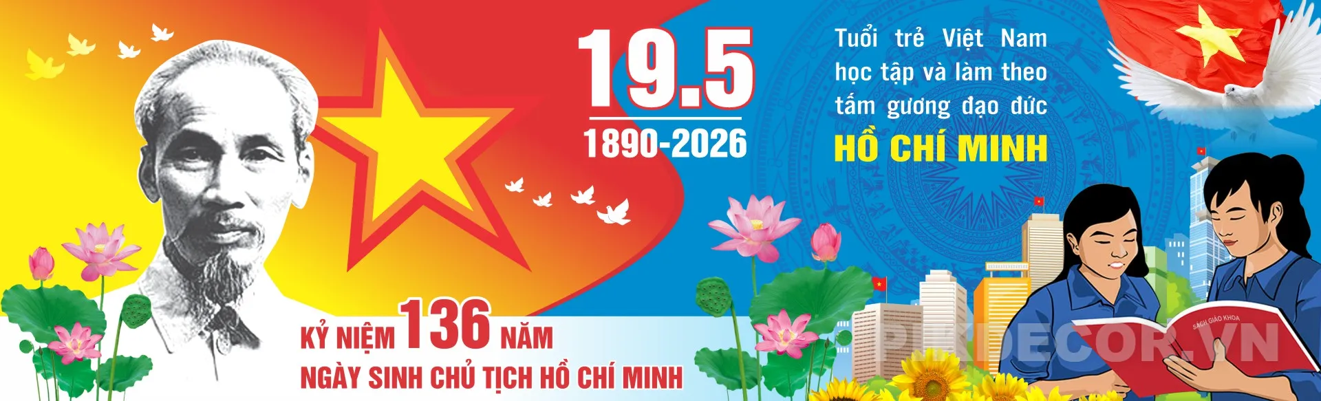 Backdrop Kỷ Niệm Sinh Nhật Bác Hồ  717