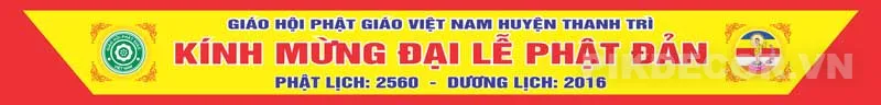 Băng Rôn Ngày Lễ Phật Đản, File Vector In Ấn
