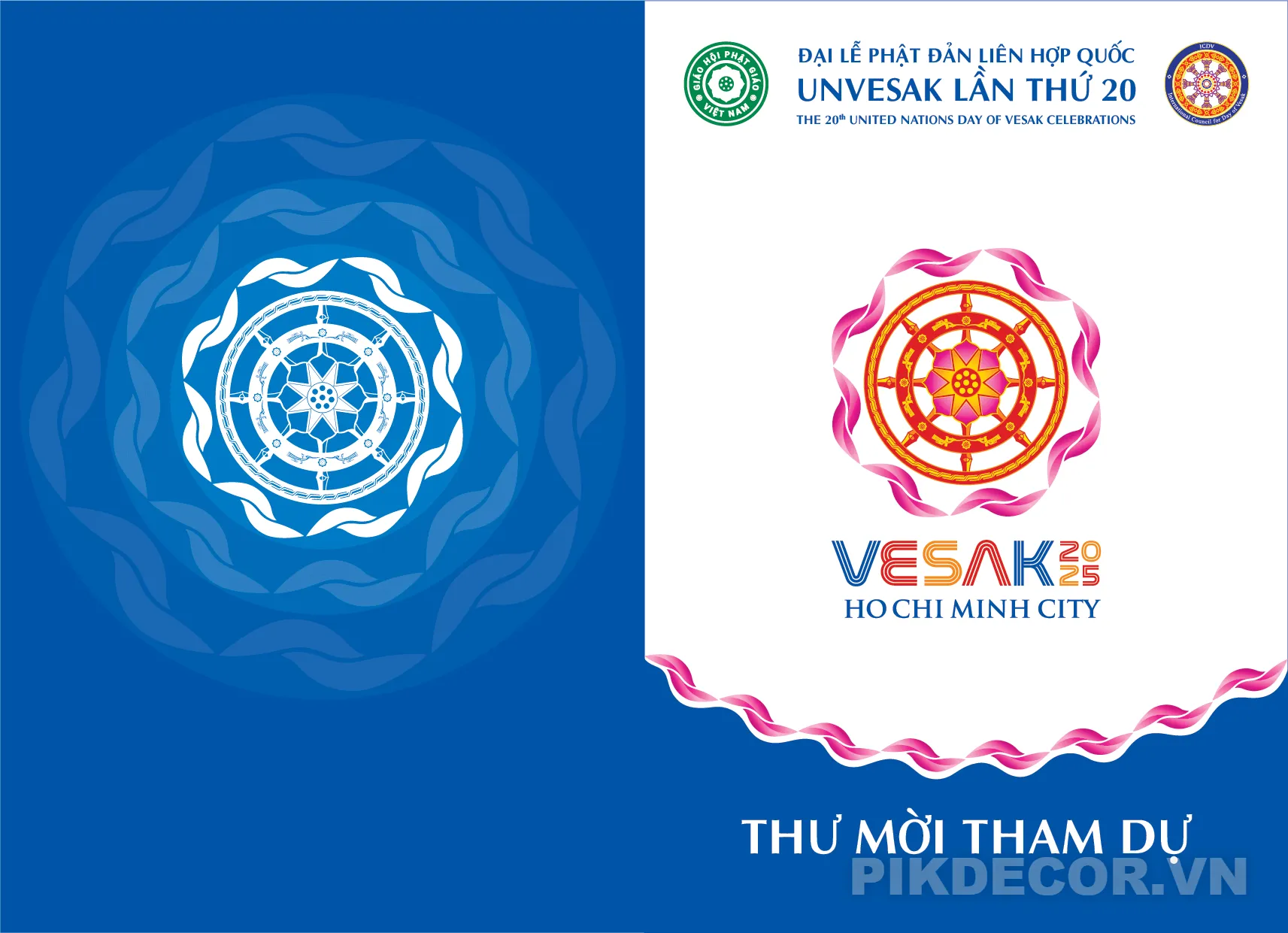 Thư Mời Ngày Lễ Phật Đản, File Vector In Ấn