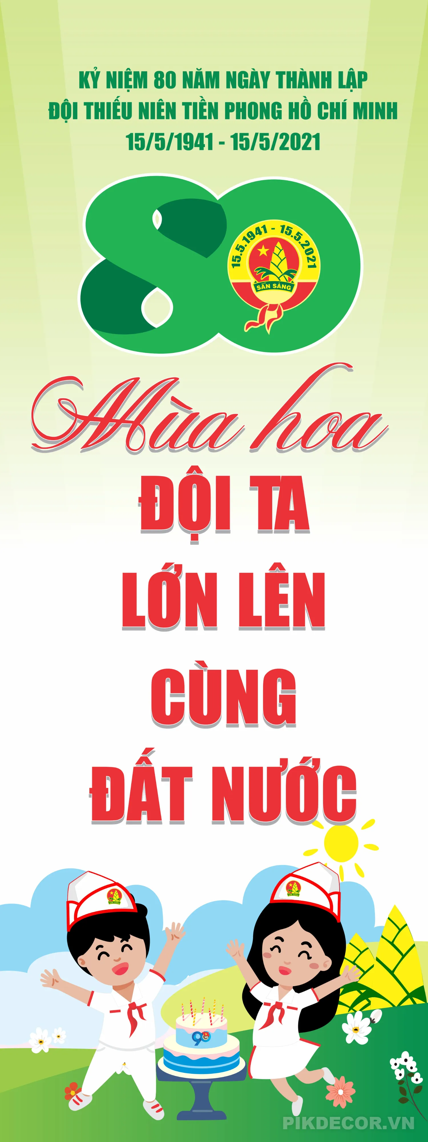 Poster Chào Mừng Ngày Thành Lập Đội Thiếu Niên Tiền Phong 