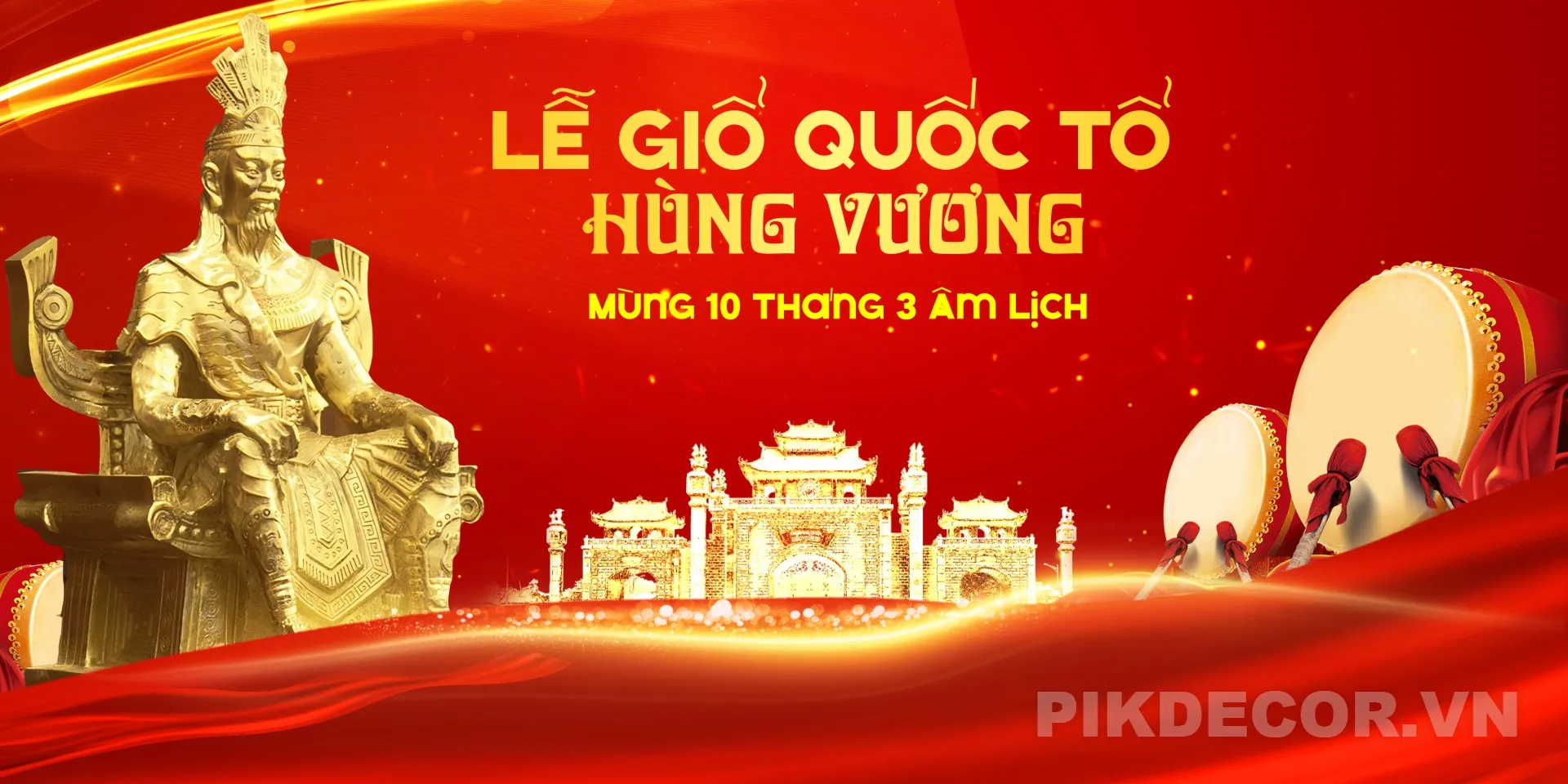 Banner Mừng Đại Lễ Giỗ Tổ Hùng Vương – Template Psd/Ai Editable  608 718