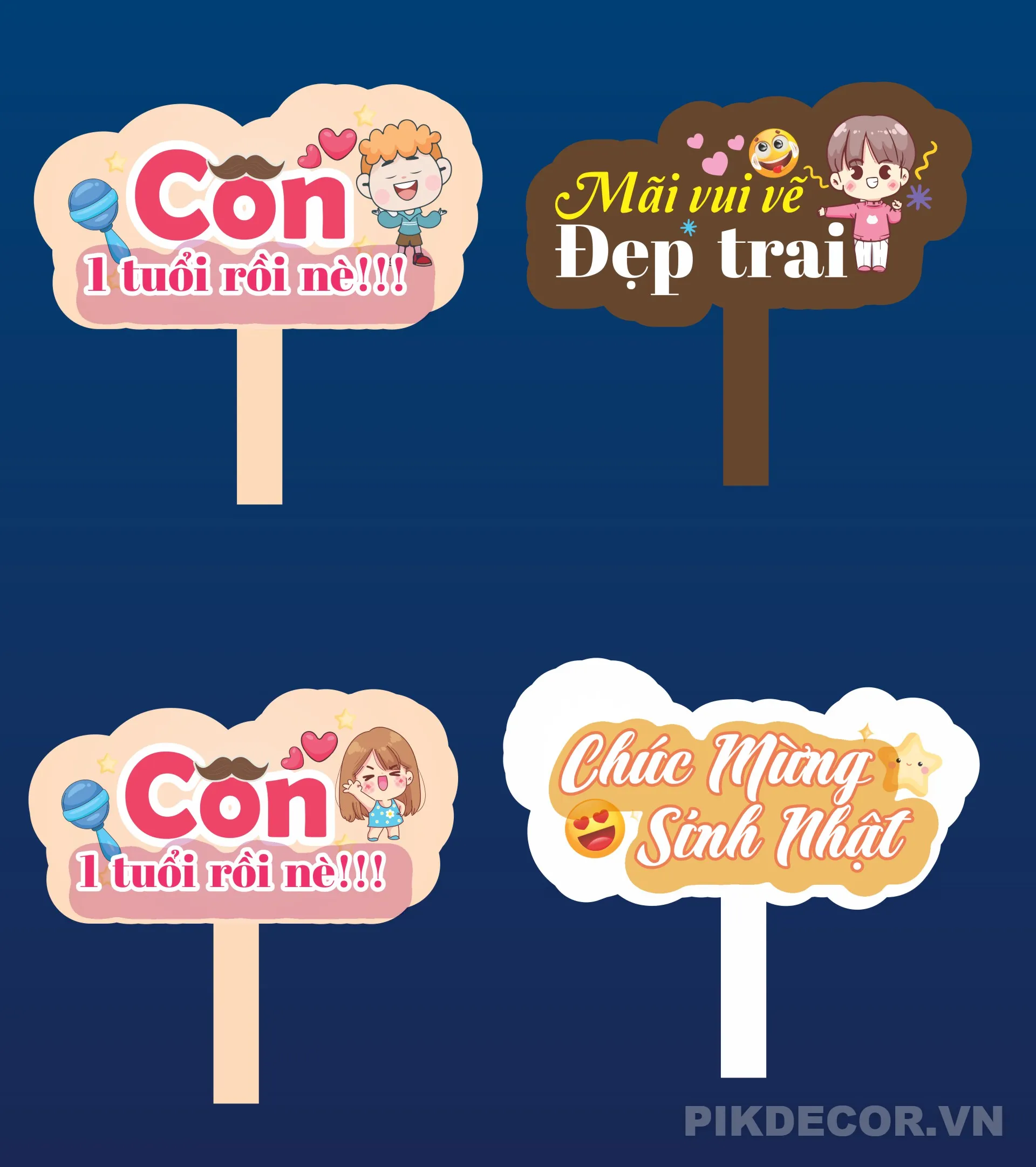 Bộ Mẫu Hashtag Cầm Tay Chụp Ảnh Party, Event – Vector Dễ Chỉnh Sửa 711