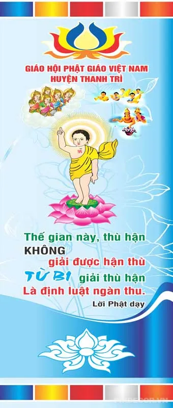 Bộ Phướn Đại Lễ Phật Đản Vector – Tài Nguyên In Ấn Trang Trí Chùa Miễn Phí 366