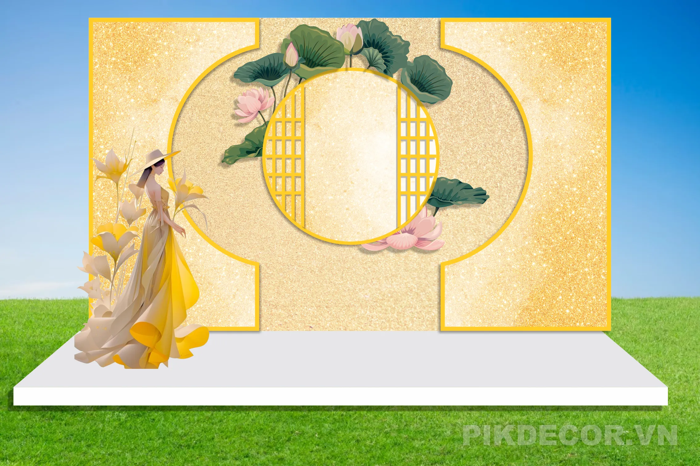 Bộ Sưu Tập Mẫu Backdrop Cưới Hỏi Sang Trọng – File Vector Thiết Kế Phông Cưới Chuyên Nghiệp 220