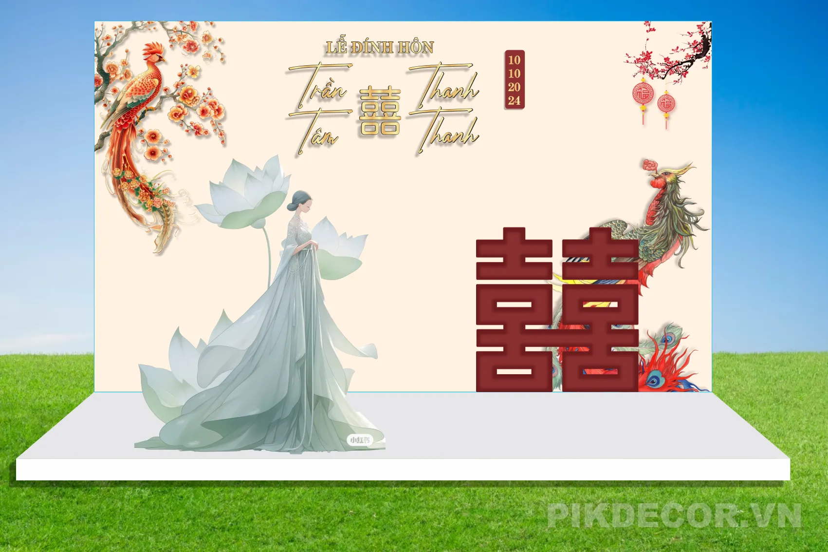 Bộ Sưu Tập Mẫu Backdrop Cưới Hỏi Sang Trọng – File Vector Thiết Kế Phông Cưới Chuyên Nghiệp 485