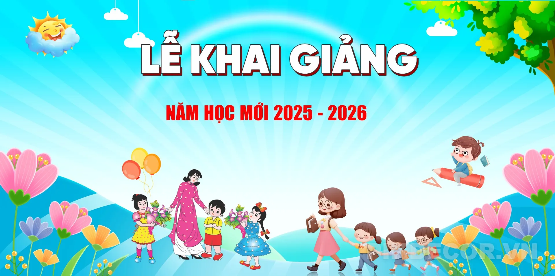 Download Backdrop Lễ Khai Giảng Mầm Non – Banner Trang Trí Sân Khấu 198