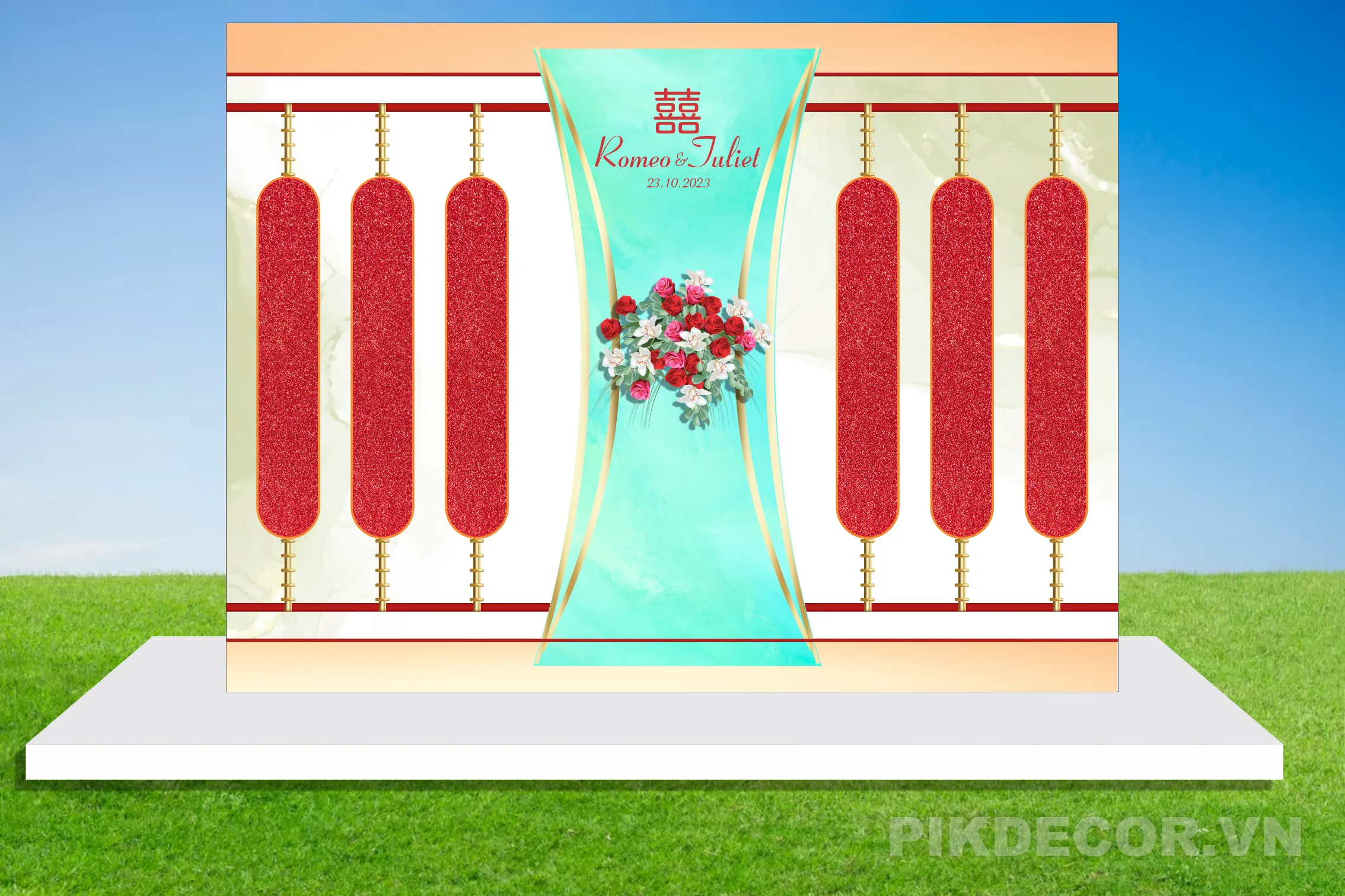 Download Mẫu Phông Cưới Hỏi Vector Cao Cấp – Backdrop Wedding File Corel & Ai Mới Nhất 332