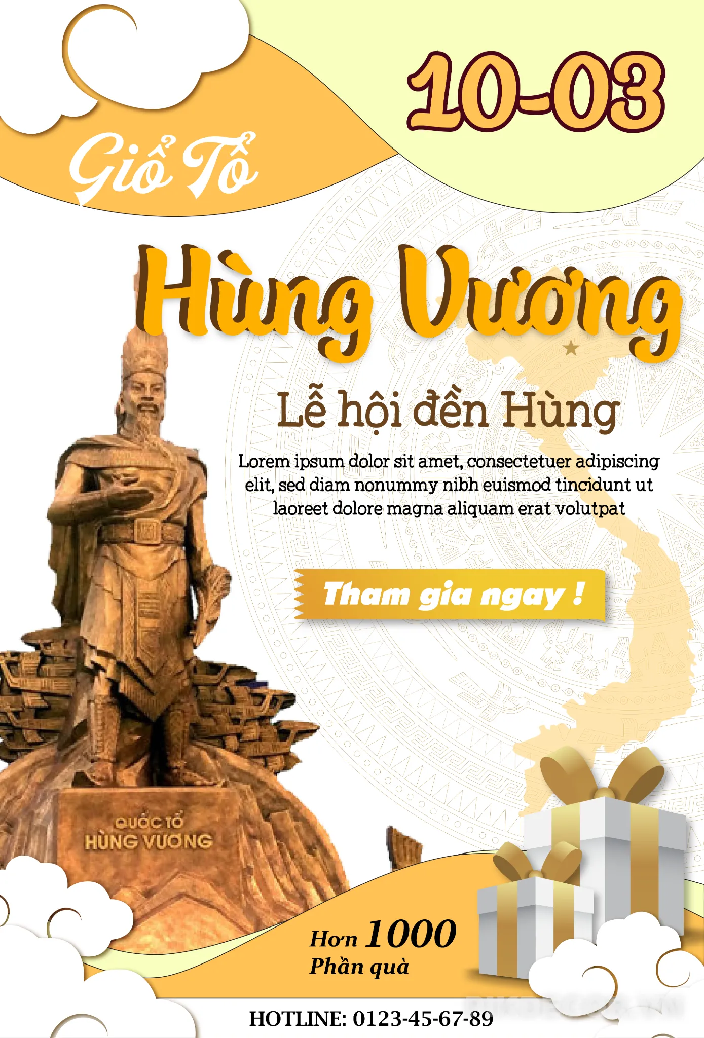 Giỗ Tổ Hùng Vương Banner Template – Lịch Nghỉ & Thời Gian Làm Lại 486 522 243