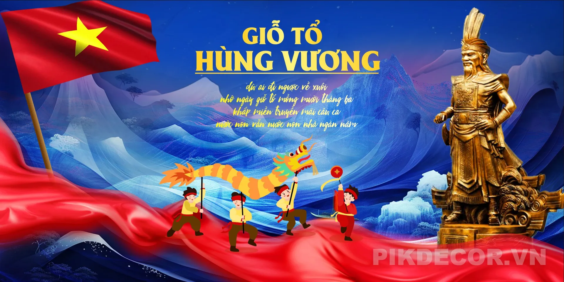 Giỗ Tổ Hùng Vương Banner Template – Lịch Nghỉ & Thời Gian Làm Lại 486