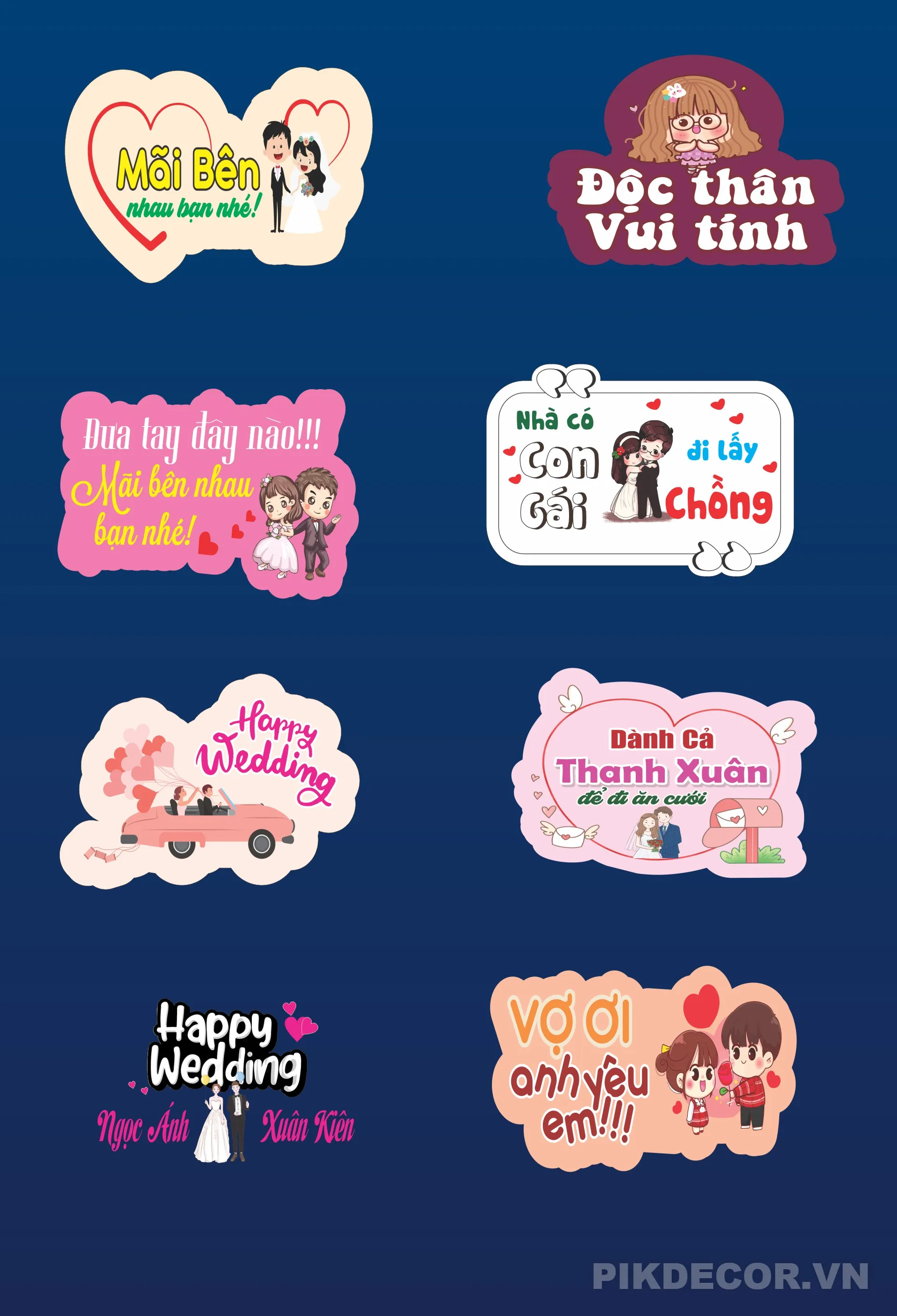 Hashtag Cầm Tay Chụp Ảnh Wedding Party – File Vector Đẹp 455