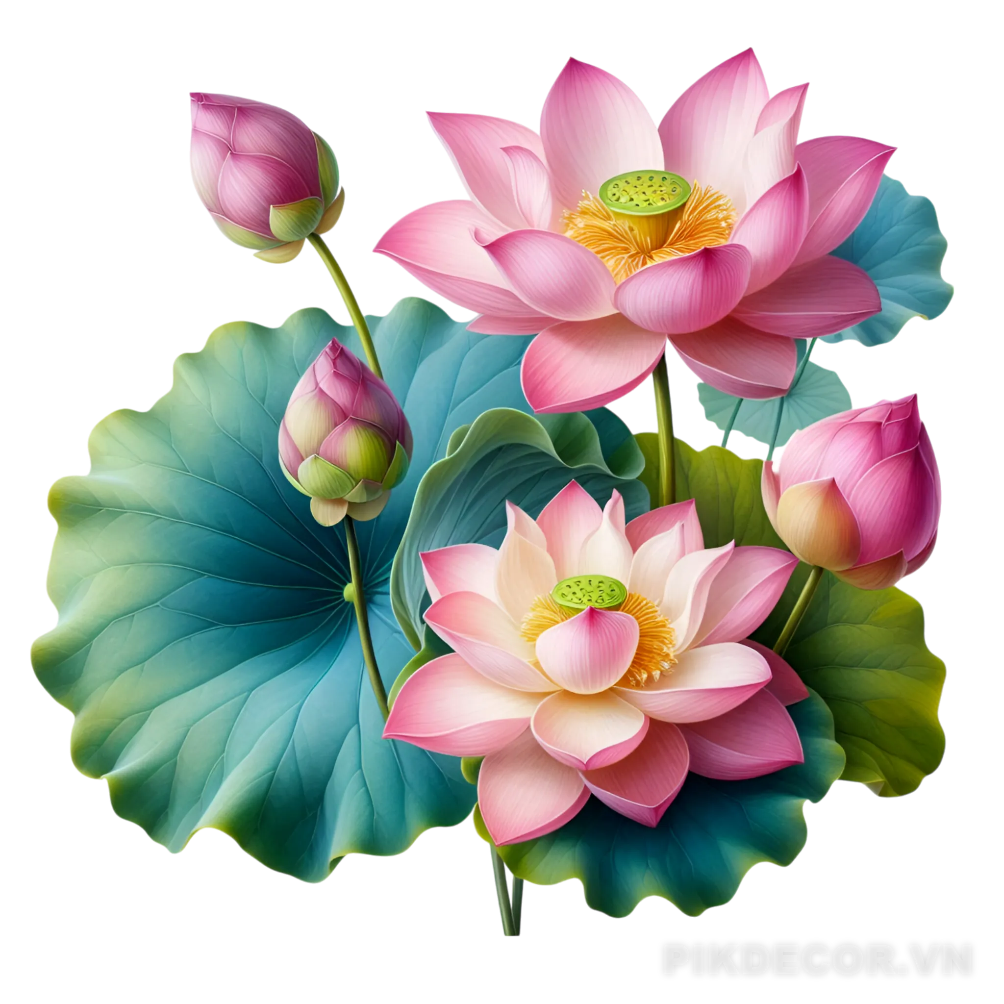 Hoa Sen – Lotus Vector, Png 880