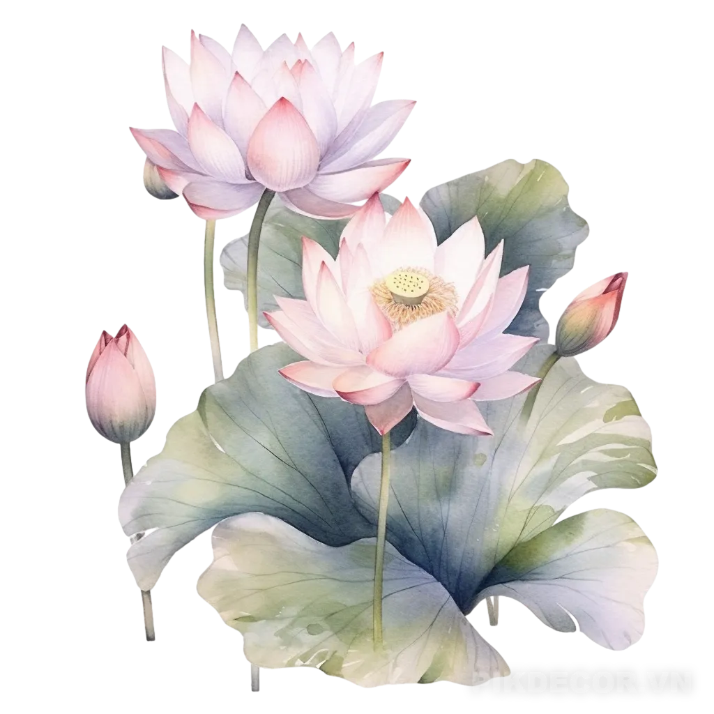 Hoa Sen – Lotus Vector, Png 998