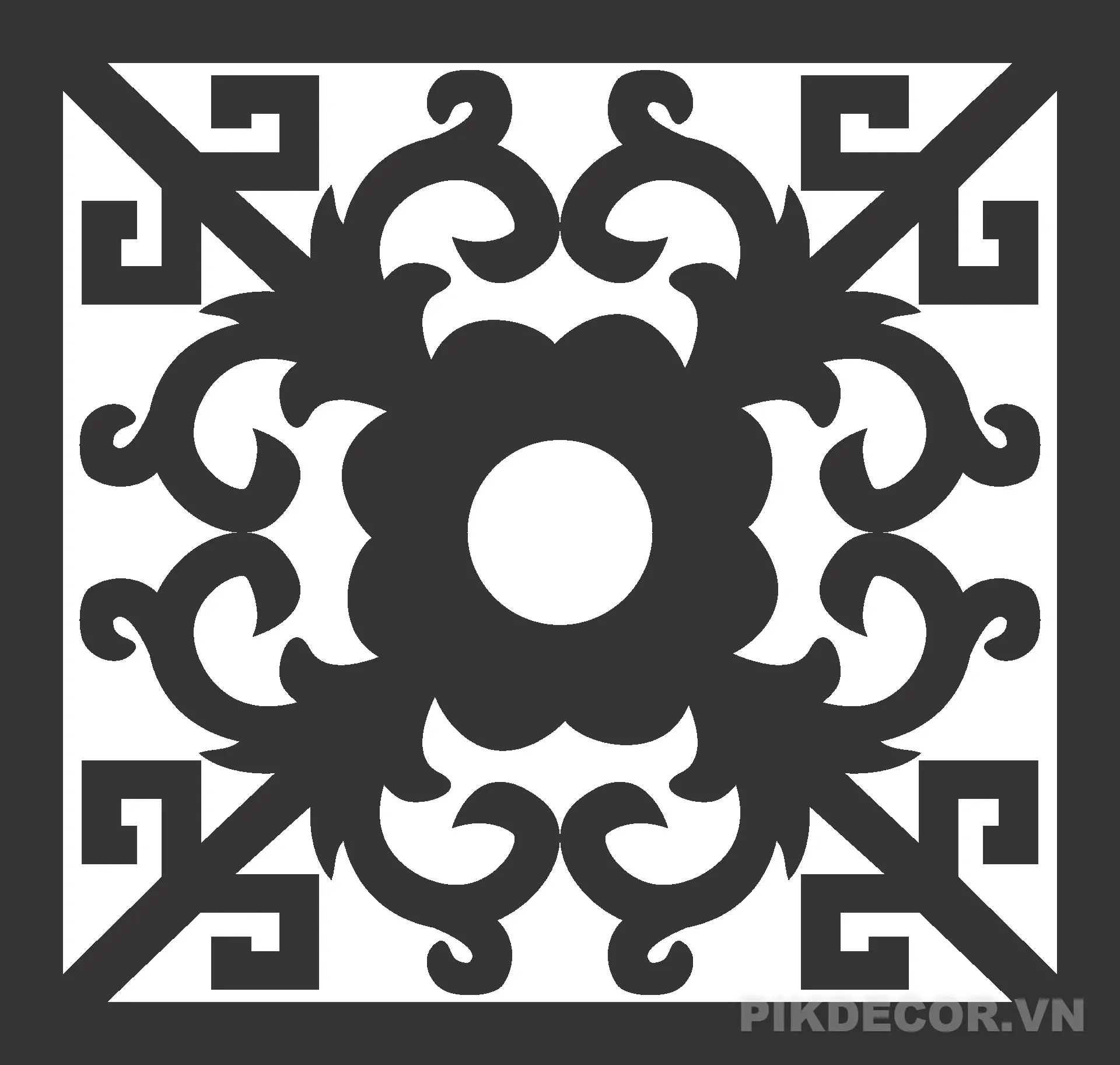 Họa Tiết Trang Trí, Hoa Văn Cnc, File Cdr, Dfx 635