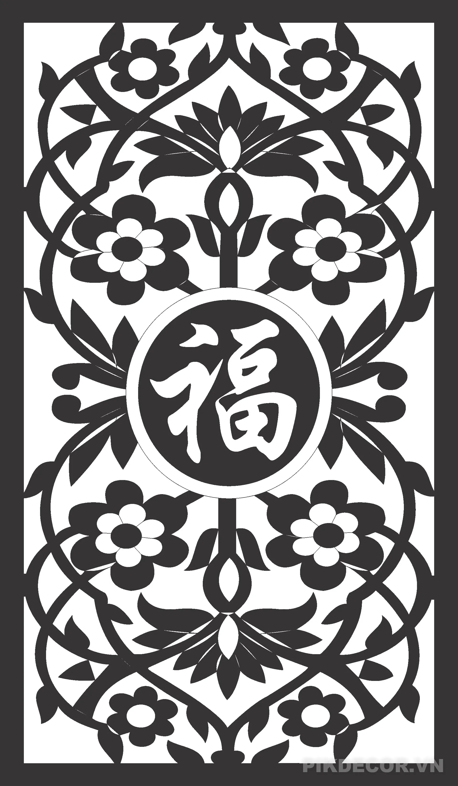 Họa Tiết Trang Trí, Hoa Văn Cnc, File Cdr, Dfx 709