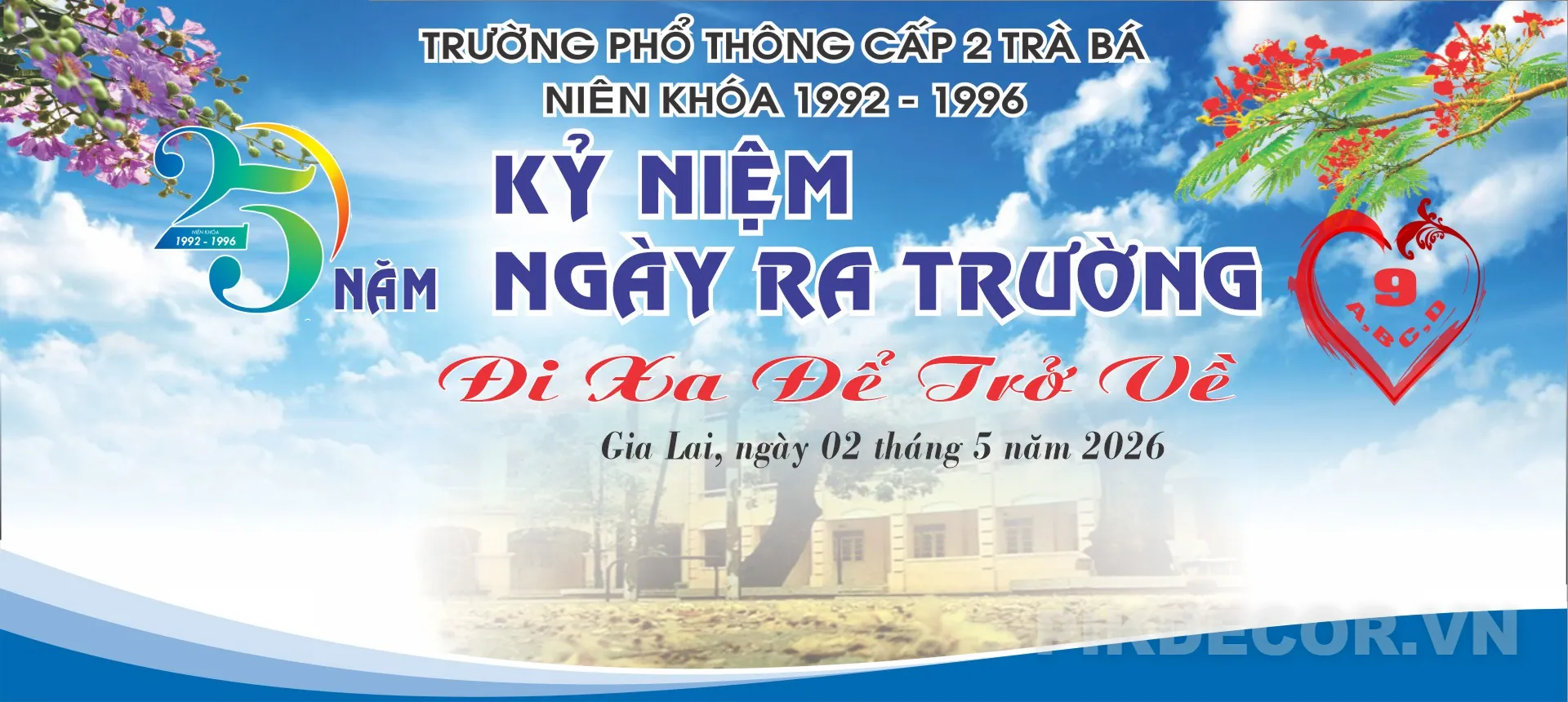 Tổng Hợp Mẫu Phông Nền Kỷ Niệm Ngày Ra Trường & Họp Lớp Độc Đáo - Thiết Kế Mới Nhất 2024