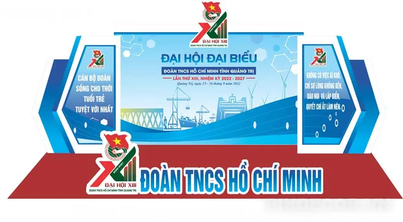 Mẫu Backdrop Sân Khấu Đoàn Thanh Niên File Vector 452