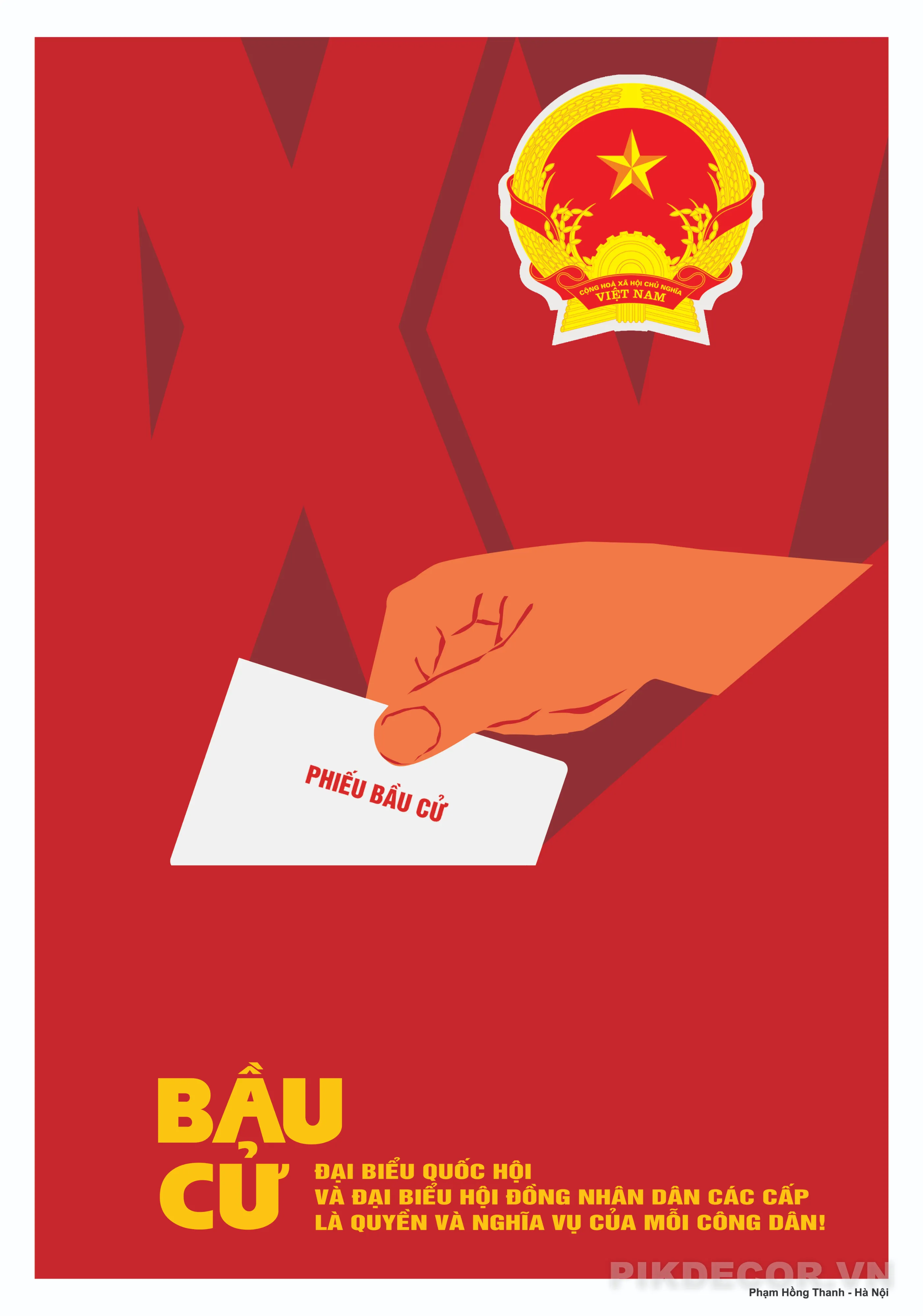 Mẫu Tranh Cổ Động Để Sử Dụng Chính Thức Trong Các Hoạt Động Tuyên Truyền Bầu Cử Đại Biểu Quốc Hội Và Hđnd Các Cấp 138 912