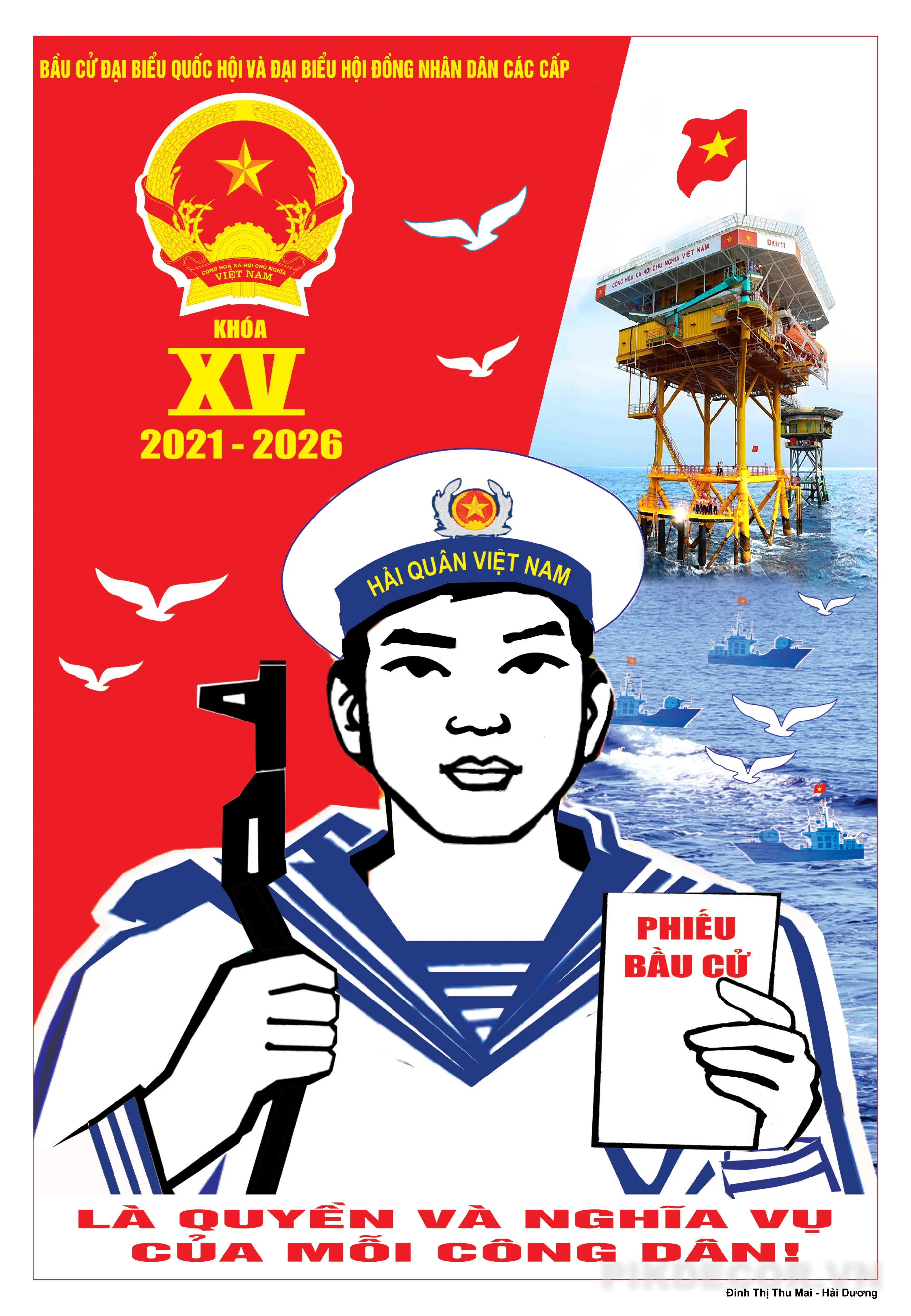 Mẫu Tranh Cổ Động Để Sử Dụng Chính Thức Trong Các Hoạt Động Tuyên Truyền Bầu Cử Đại Biểu Quốc Hội Và Hđnd Các Cấp 315