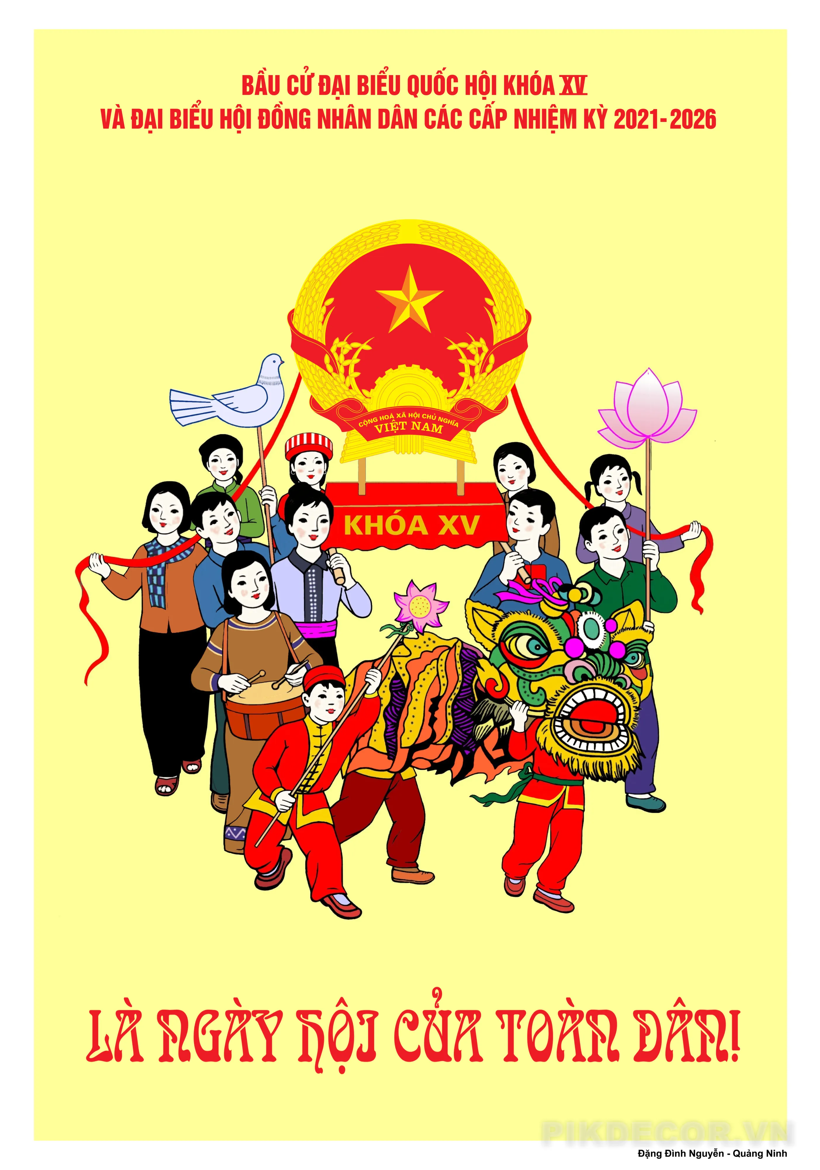 Mẫu Tranh Cổ Động Để Sử Dụng Chính Thức Trong Các Hoạt Động Tuyên Truyền Bầu Cử Đại Biểu Quốc Hội Và Hđnd Các Cấp 842 123 287