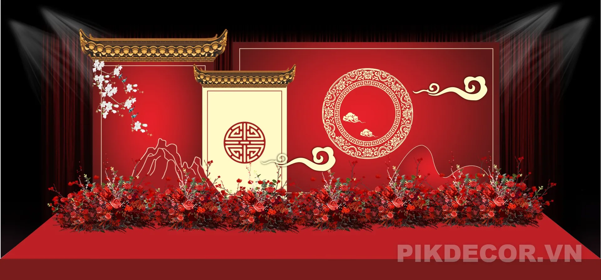 Mẫu Backdrop Cưới Hỏi Đẹp Hiện Đại – File Vector Cdr Ai Thiết Kế Phông Đám Cưới 336