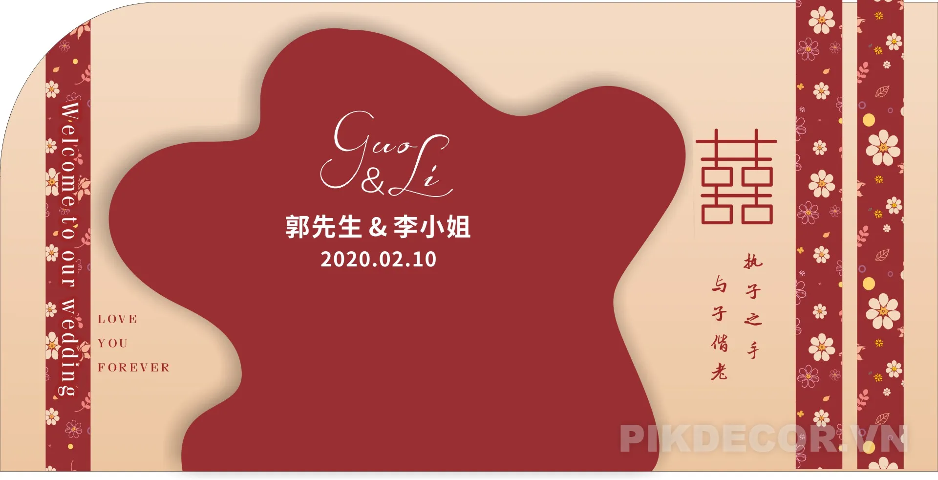 Mẫu Backdrop Cưới Hỏi Đẹp Hiện Đại – File Vector Cdr Ai Thiết Kế Phông Đám Cưới 374