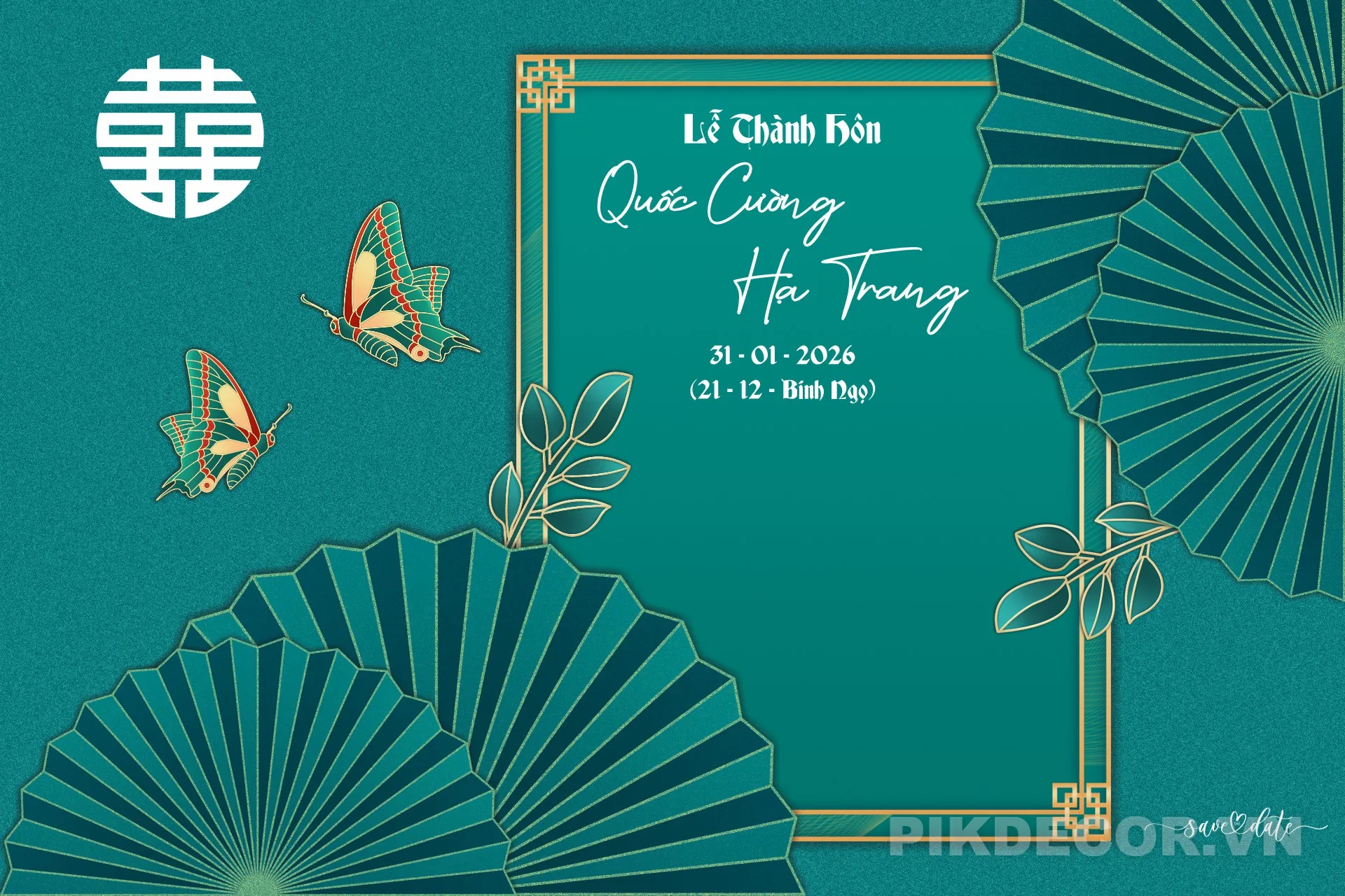 Mẫu Backdrop Cưới Hỏi Đẹp Hiện Đại File Vector – Thiết Kế Phông Đám Cưới Chuẩn In 816