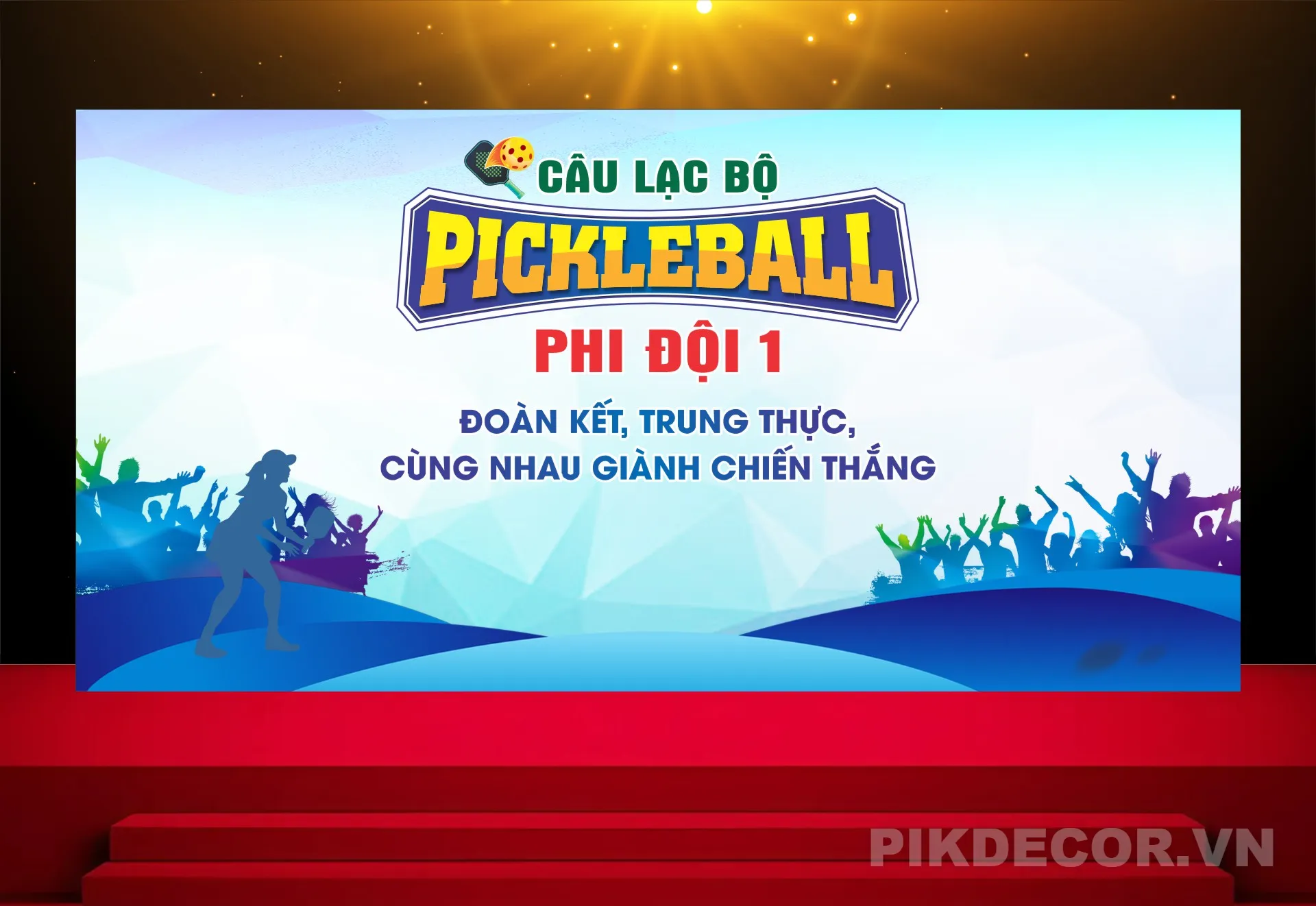 Mẫu Phông Nền Background Pickleball Cực Chất, Thiết Kế Chuyên Nghiệp & Hiện Đại Cho Clb & Sự Kiện Th