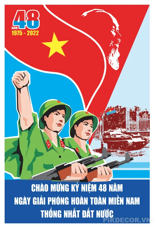 Mẫu Banner Ấn Tượng Kỷ Niệm 30/4 Giải Phóng Miền Nam Thống Nhất Đất Nước (Vietnam Liberation Day) [F 510 134 126 162 813 865