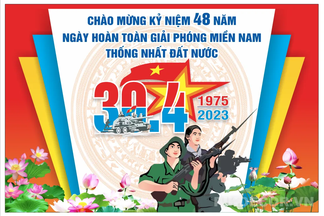 Mẫu Banner Ấn Tượng Kỷ Niệm 30/4 Giải Phóng Miền Nam Thống Nhất Đất Nước (Vietnam Liberation Day) [F 510 134 126 162