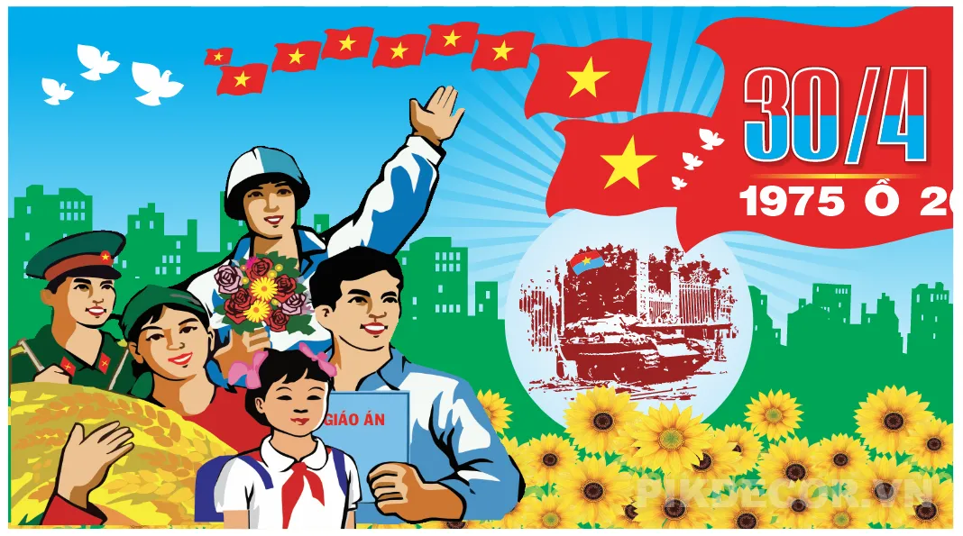 Mẫu Banner Sale 30/4 & 1/5 – Holiday Promotion Design Vector 337