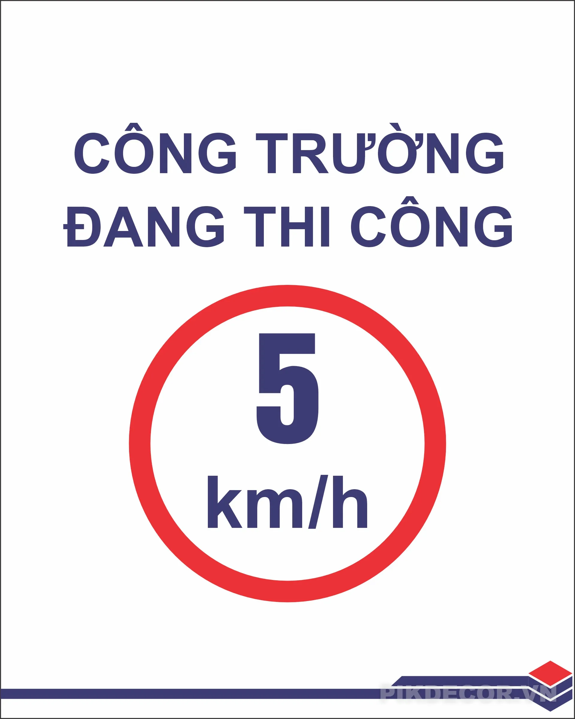 Mẫu Biển Công Trường Đang Thi Công