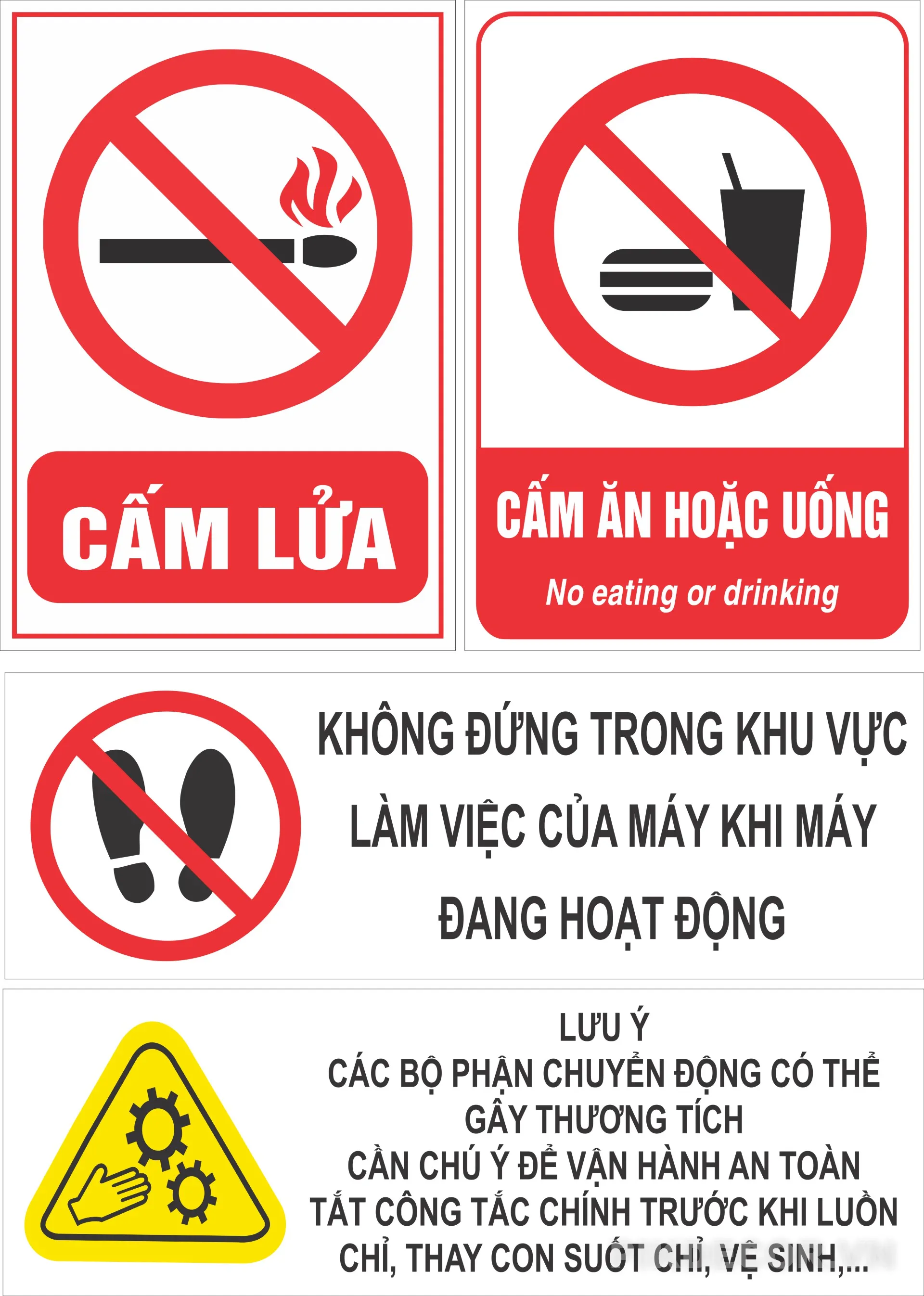 Mẫu Biển Cảnh Báocấm Lửa,.... File Vector, In Ấn 142 601 513