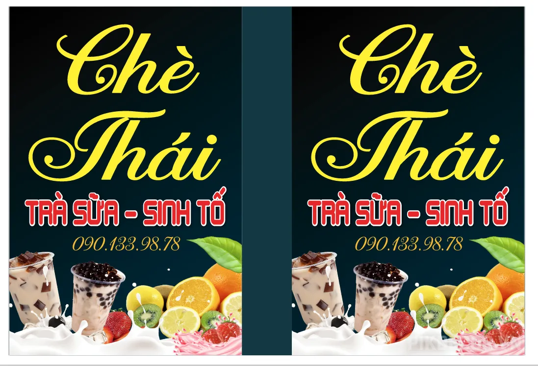 Mẫu Biển Quảng Cáo Biển Vẫy Quán Chè