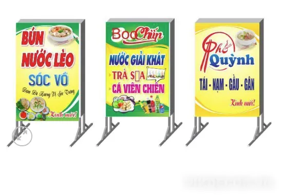 Mẫu Biển Quảng Cáo Biển Vẫy Quán Nước, Phở