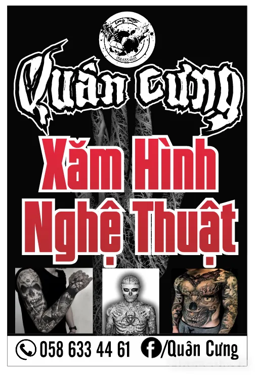 Mẫu Biển Quảng Cáo Biển Vẫy Quán Xăm Nghệ Thuật