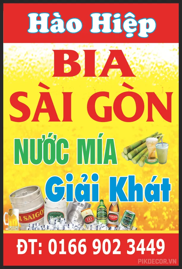 Mẫu Biển Quảng Cáo Biển Vẫy Quán Nước