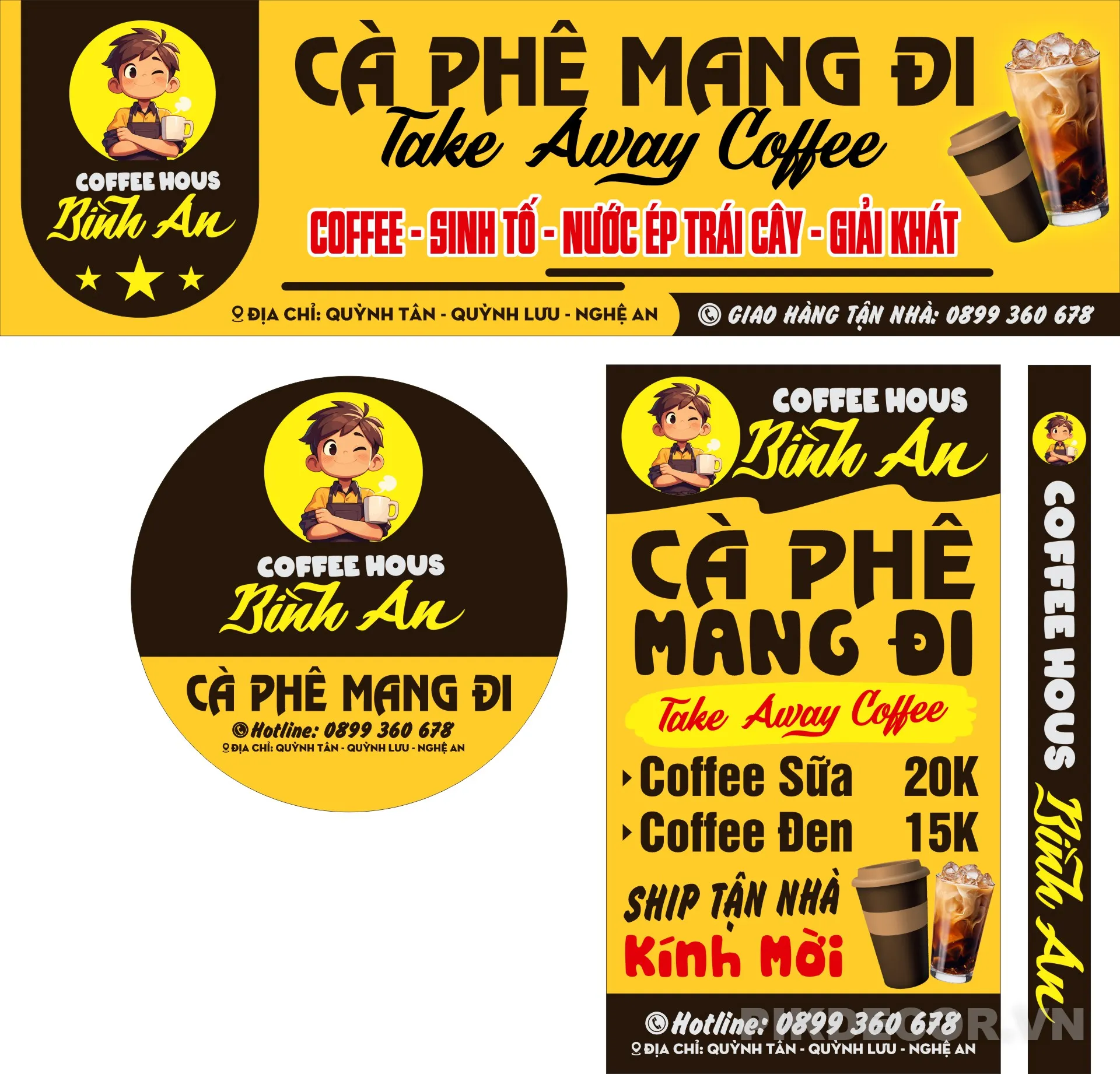 Mẫu Biển Quảng Cáo Quán Cà Phê Mới Nhất