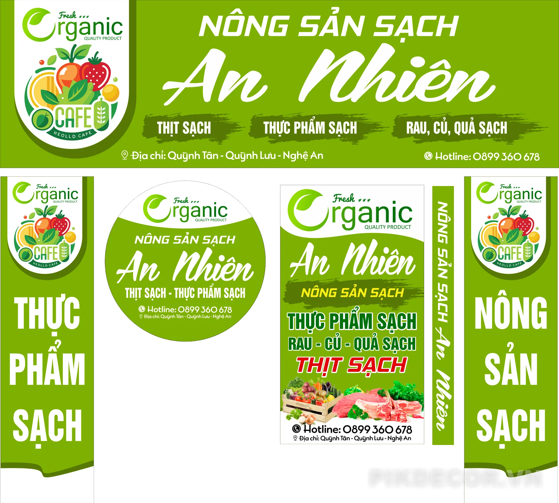 Mẫu Biển Quảng Cáo Shop Cửa Hàng Bán Đồ Hoa Quả 569