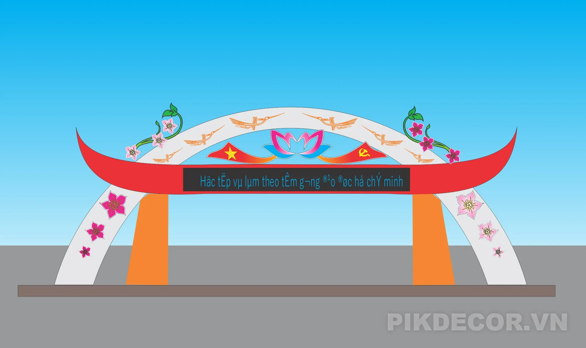 Download Mẫu Cổng Chào Led Trang Trí Sự Kiện – File Vector Cnc