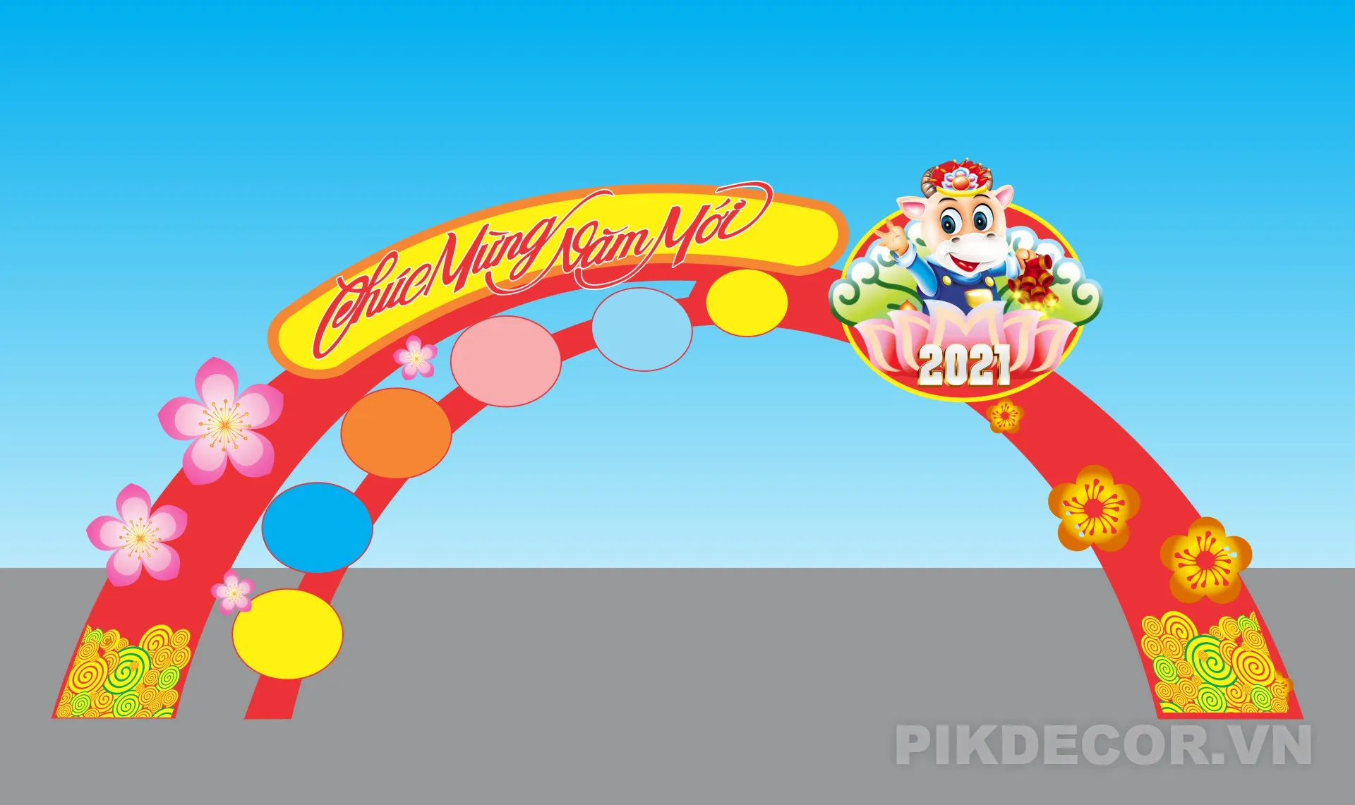 Mẫu Cổng Chào Led Sự Kiện Ngoài Trời – File Vector Cắt Cnc 390