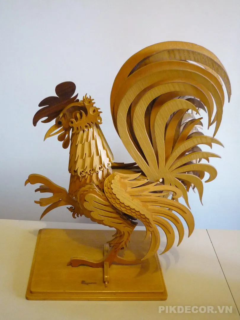 Mẫu File Cắt Cnc Lazer 3D Con Gà