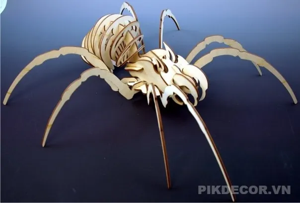 Mẫu File Cắt Cnc Lazer 3D Con Nhện