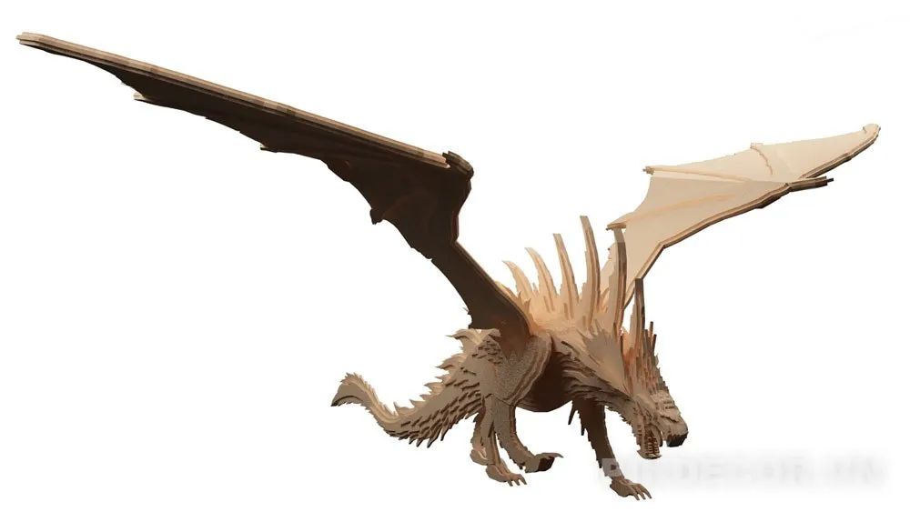 Mẫu File Cắt Cnc Lazer Welsh Dragon