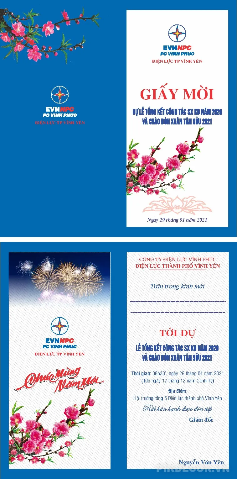 Mẫu Giấy Mời, File In Ấn Chuẩn Vector 519