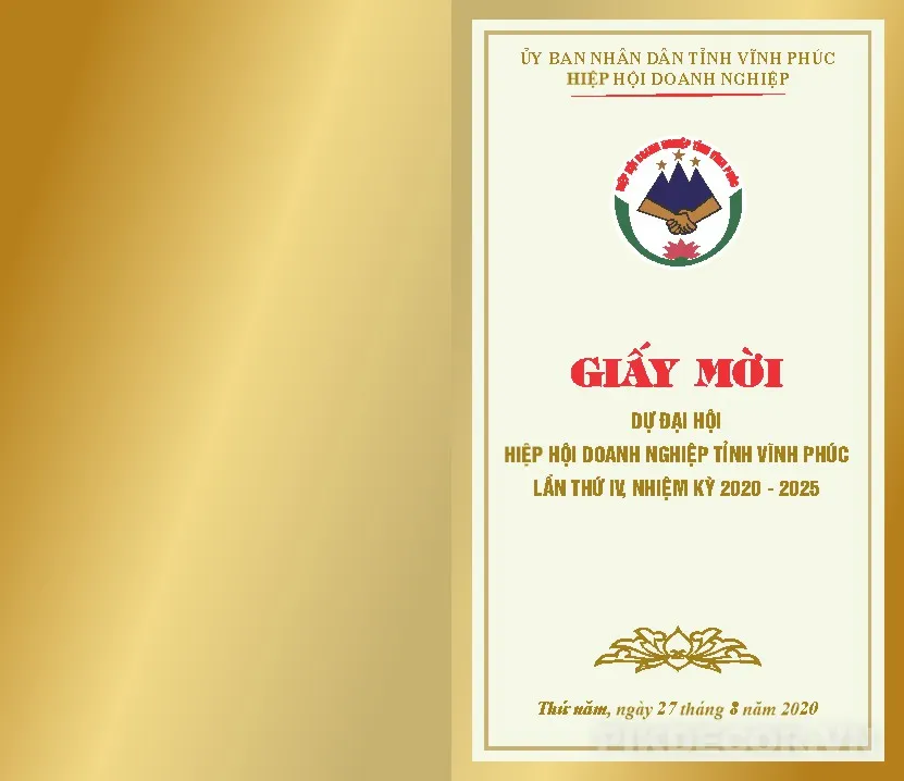 Mẫu Giấy Mời, File In Ấn Chuẩn Vector 712