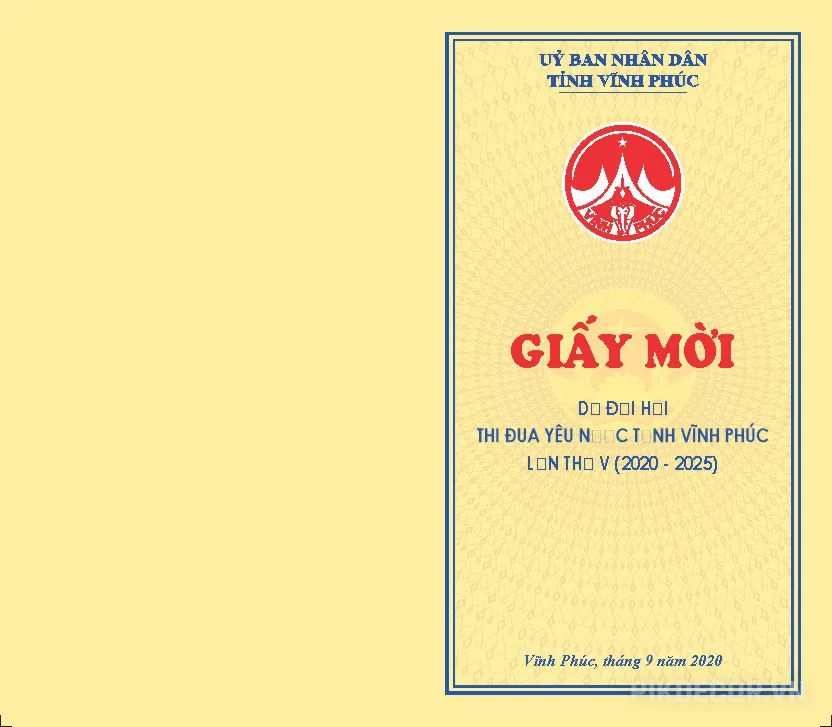 Mẫu Giấy Mời, File In Ấn Chuẩn Vector 829